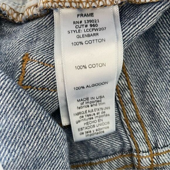 Frame Denim Le Cutoff Glenbarr Distressed Shorts - Picture 9 of 10